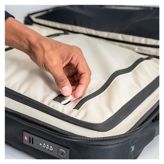Ogio Pace Pro Hybrid Carry-on 36L cestovní zavazadlo, grey pinstripe