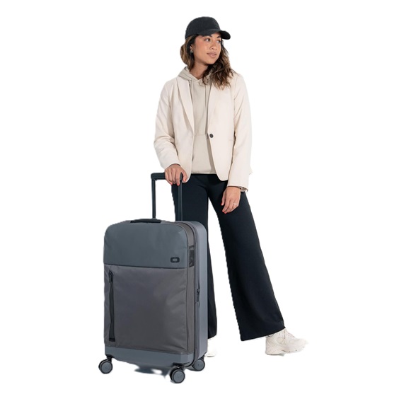 Ogio Pace Pro Hybrid Checked 74L cestovní zavazadlo, grey pinstripe