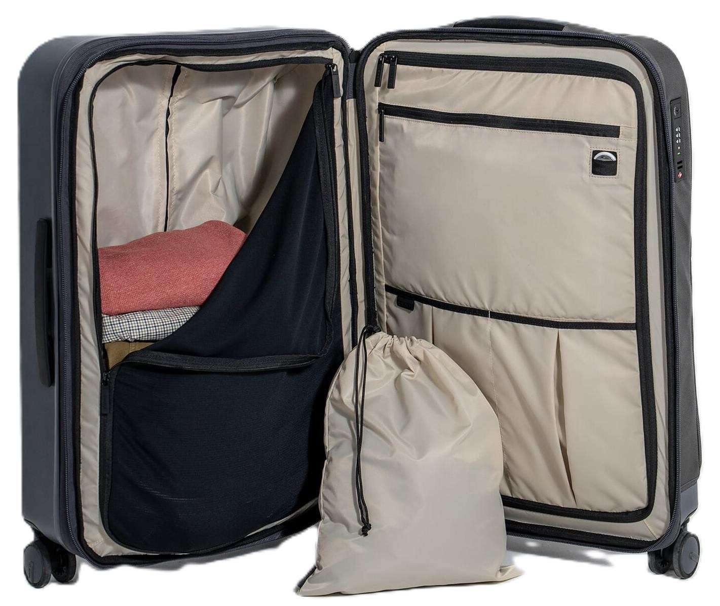 Ogio Pace Pro Hybrid Checked 74L cestovní zavazadlo, grey pinstripe