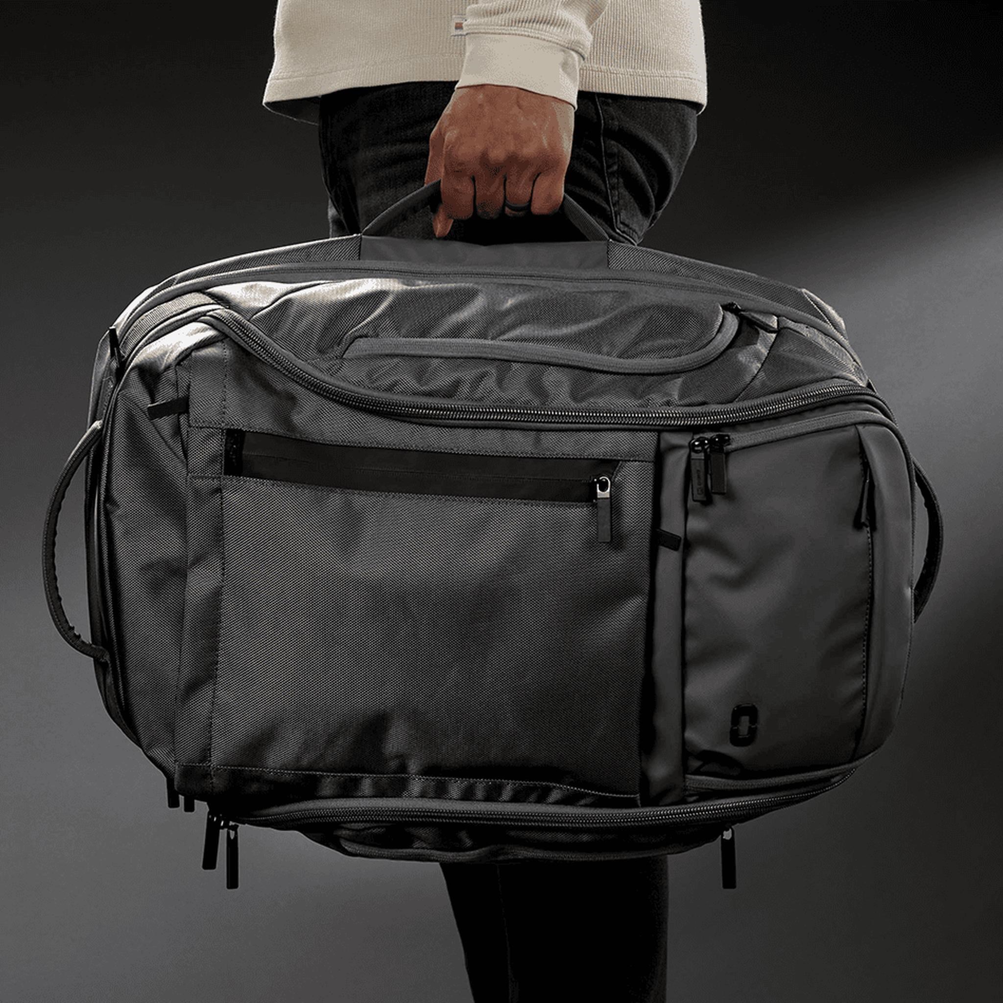 Ogio Pace Pro Max 45L Travel Pack, grey pinstripe