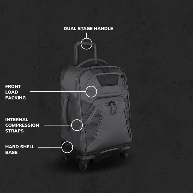 Ogio Renegade 22" 4-Wheel Travel 33L cestovní taška, titanium