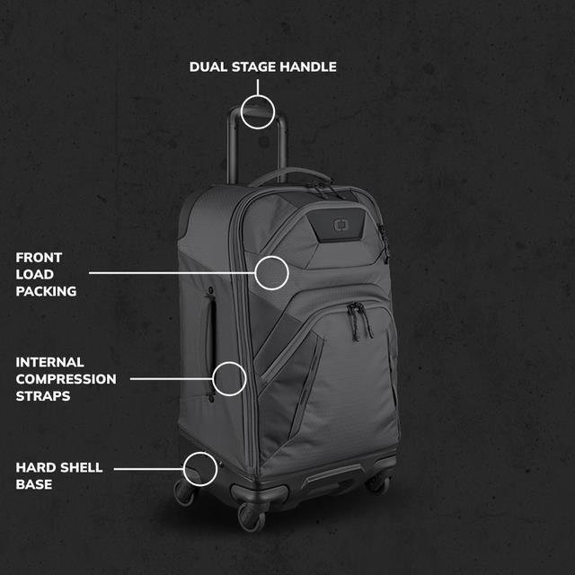 Ogio Renegade 26" 4-Wheel Travel 52L cestovní taška, titanium