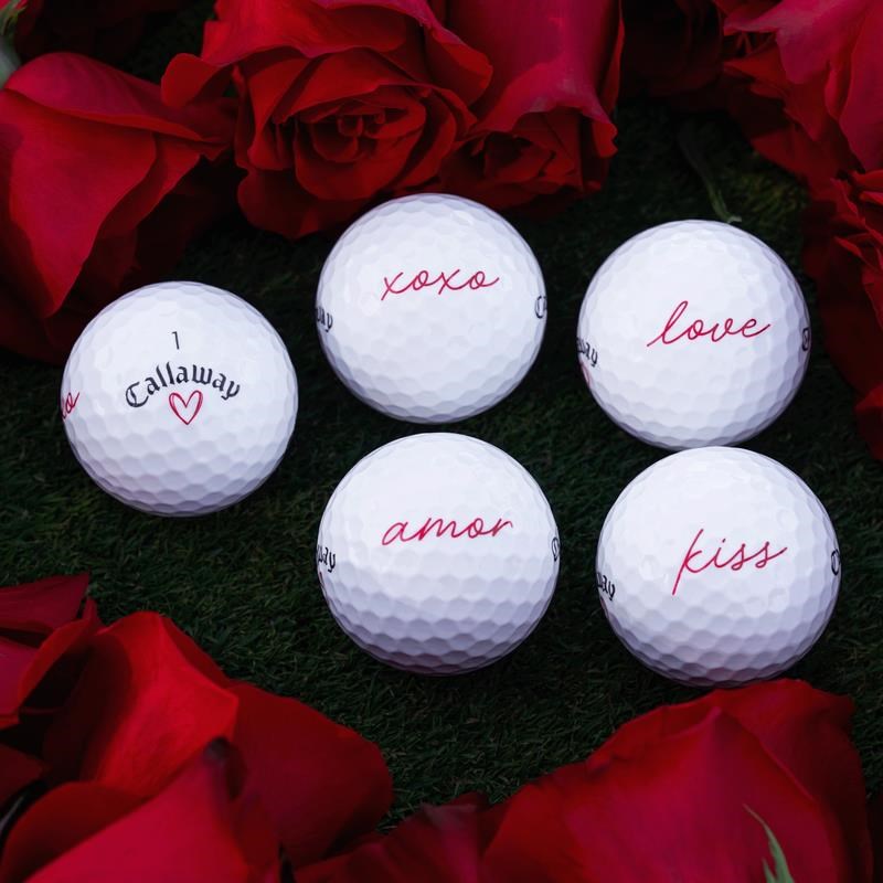 LIMITED - Callaway Supersoft golfové míčky, LOVE