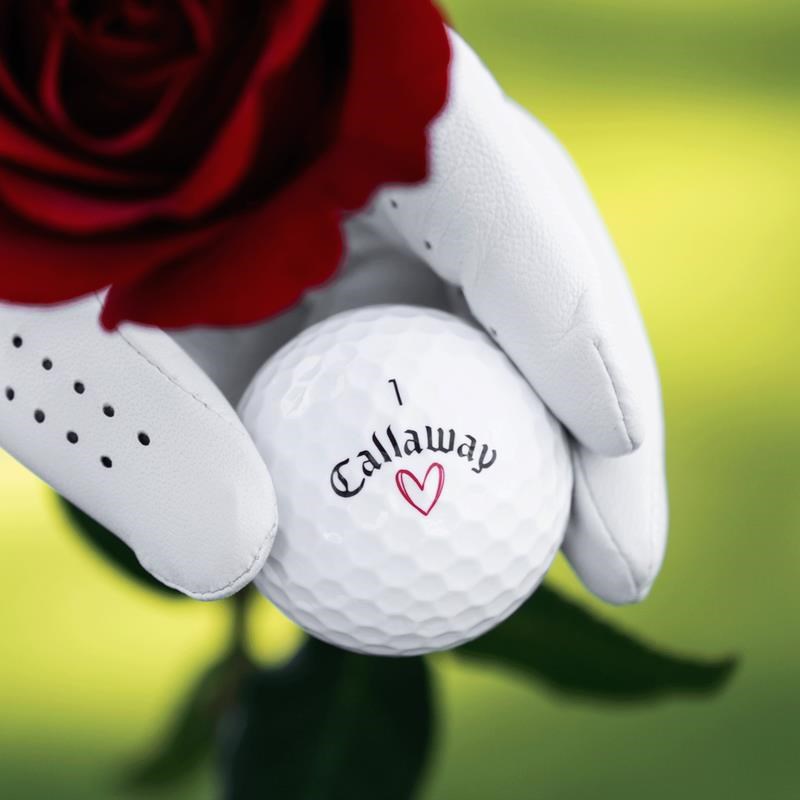 LIMITED - Callaway Supersoft golfové míčky, LOVE