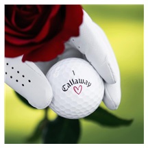 LIMITED - Callaway Supersoft golfové míčky, LOVE