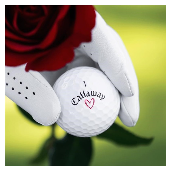 LIMITED - Callaway Supersoft golfové míčky, LOVE