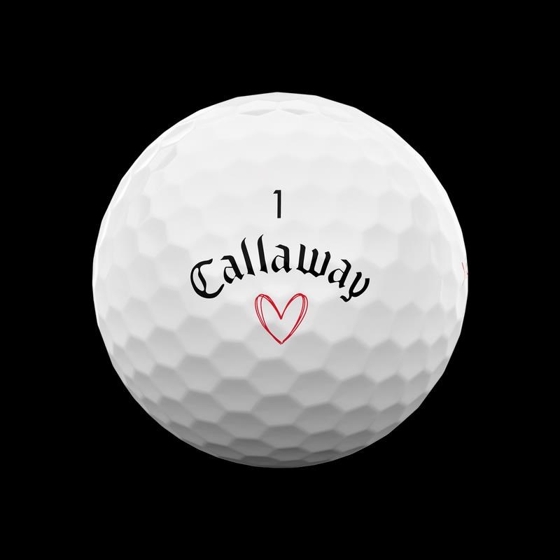 LIMITED - Callaway Supersoft golfové míčky, LOVE