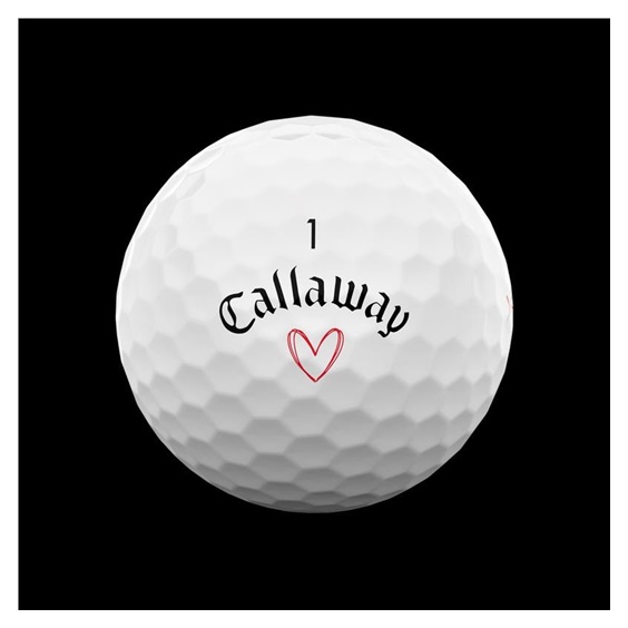 LIMITED - Callaway Supersoft golfové míčky, LOVE