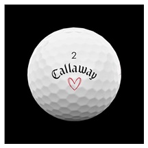 LIMITED - Callaway Supersoft golfové míčky, LOVE