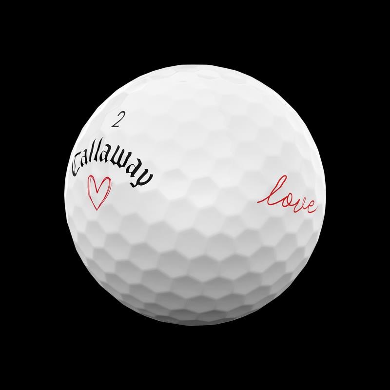 LIMITED - Callaway Supersoft golfové míčky, LOVE