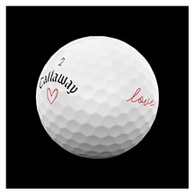 LIMITED - Callaway Supersoft golfové míčky, LOVE