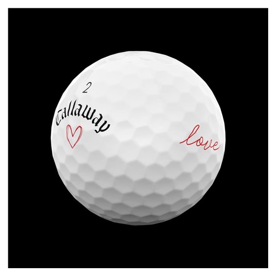 LIMITED - Callaway Supersoft golfové míčky, LOVE