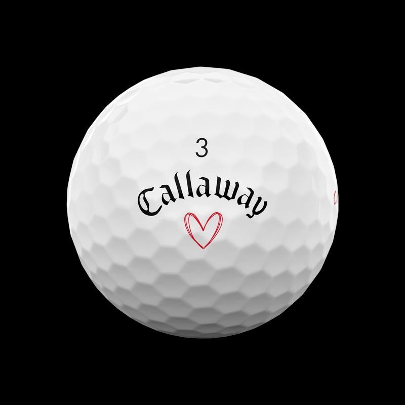 LIMITED - Callaway Supersoft golfové míčky, LOVE