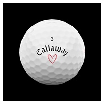 LIMITED - Callaway Supersoft golfové míčky, LOVE
