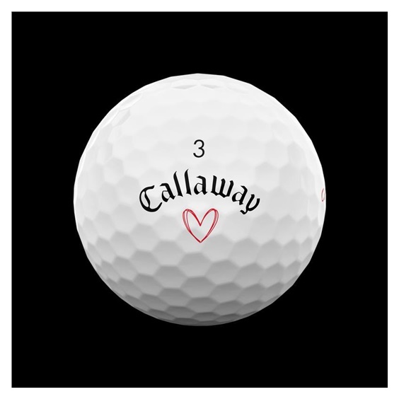 LIMITED - Callaway Supersoft golfové míčky, LOVE