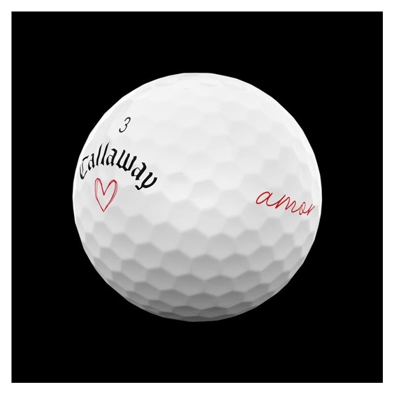 LIMITED - Callaway Supersoft golfové míčky, LOVE