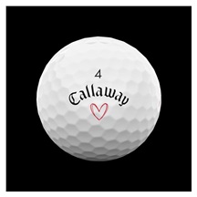 LIMITED - Callaway Supersoft golfové míčky, LOVE