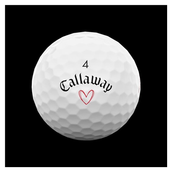 LIMITED - Callaway Supersoft golfové míčky, LOVE