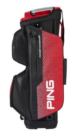 Ping Pioneer Monsoon cart bag, černo/červený