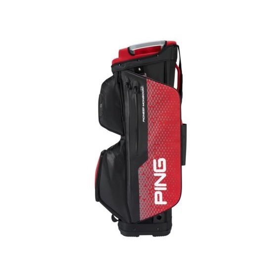 Ping Pioneer Monsoon cart bag, černo/červený
