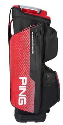 Ping Pioneer Monsoon cart bag, černo/červený