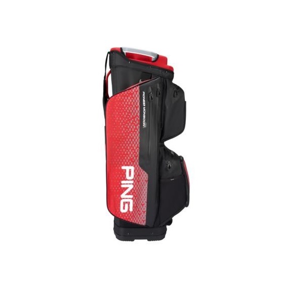 Ping Pioneer Monsoon cart bag, černo/červený