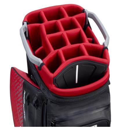 Ping Pioneer Monsoon cart bag, černo/červený