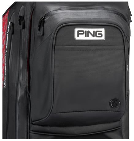 Ping Pioneer Monsoon cart bag, černo/červený