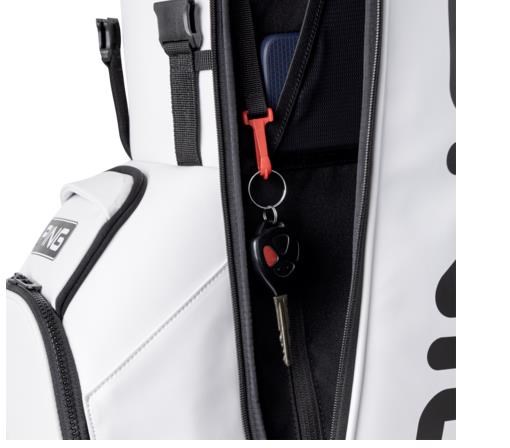 Ping Hoofer Tour stand bag, bílo/černý