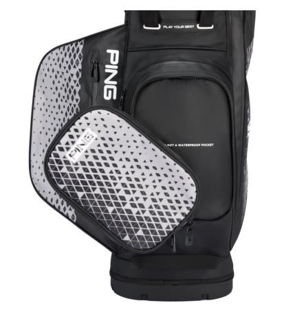 Ping Hoofer Monsoon stand bag, černo/šedý