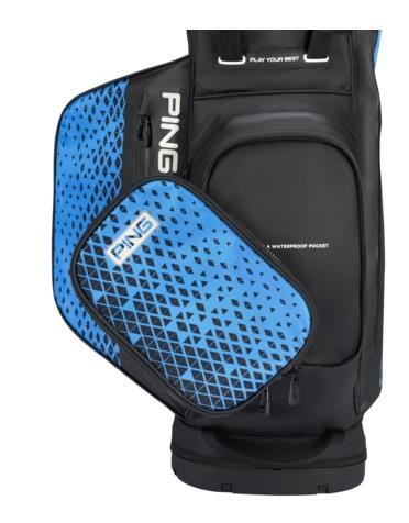 Ping Hoofer Monsoon stand bag, černo/modrý