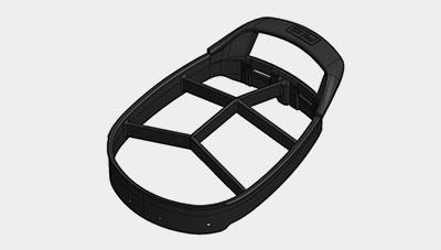Ping Hoofer Monsoon stand bag, černo/modrý