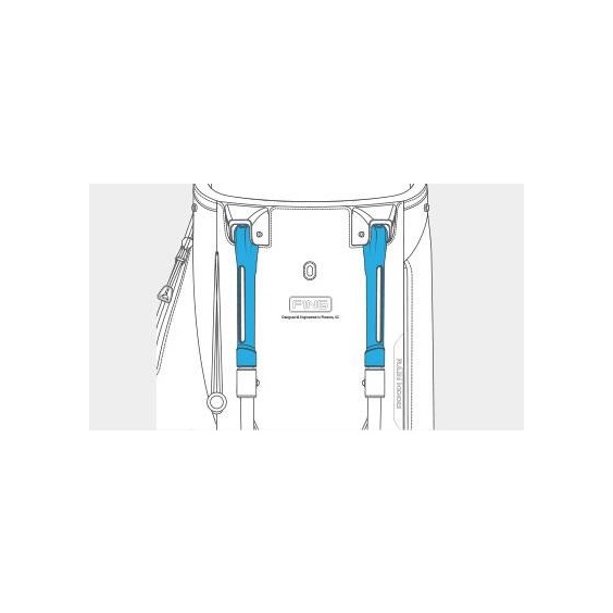 Ping Hoofer Monsoon stand bag, černo/modrý