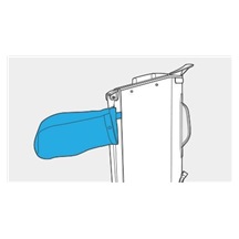 Ping Hoofer Monsoon stand bag, černo/modrý
