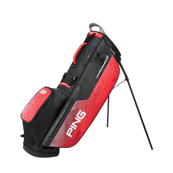 Ping Hoofer Monsoon stand bag, černo/červený