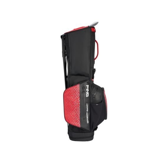 Ping Hoofer Monsoon stand bag, černo/červený