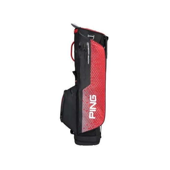 Ping Hoofer Monsoon stand bag, černo/červený