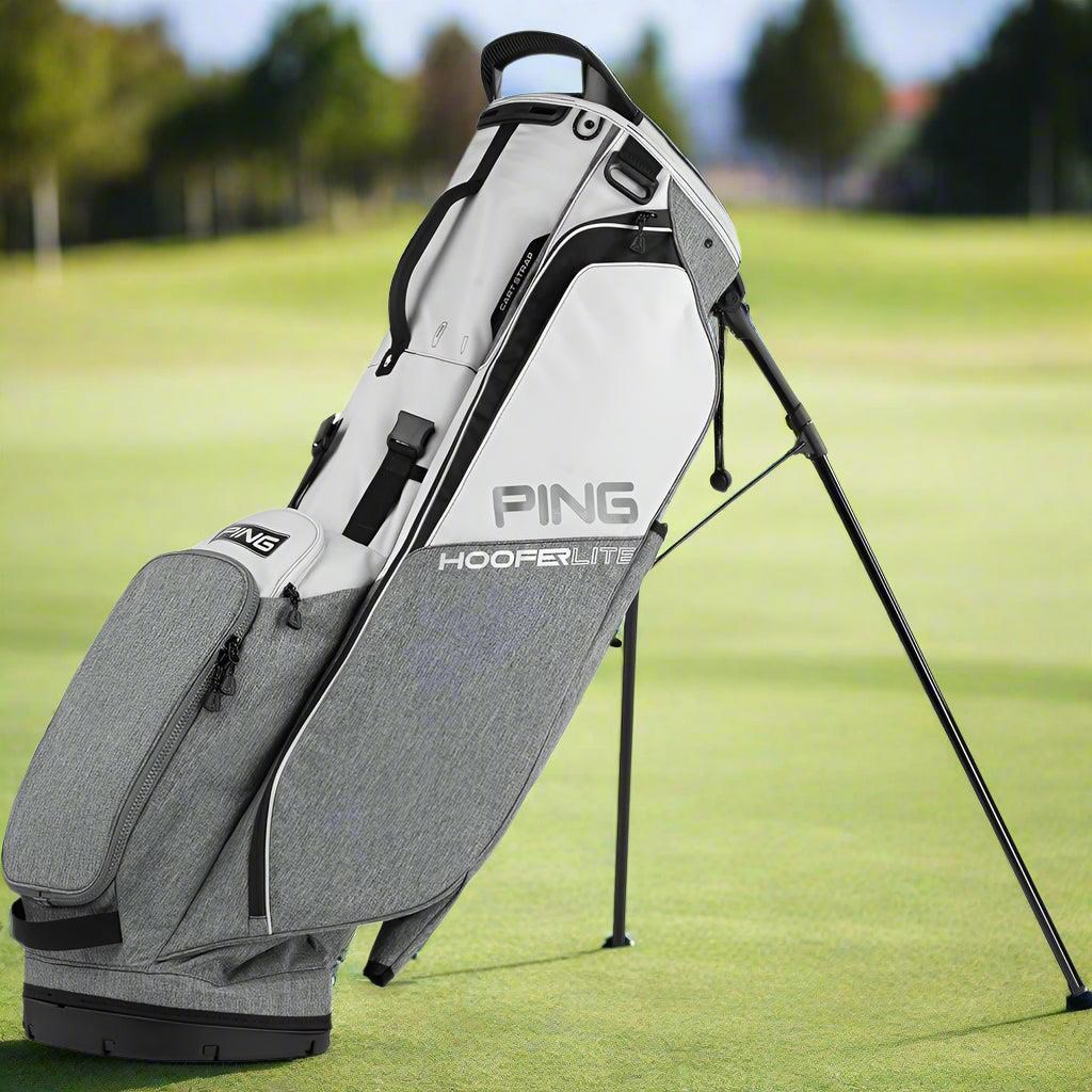 Ping Hoofer Lite stand bag, heather grey/platinum/black