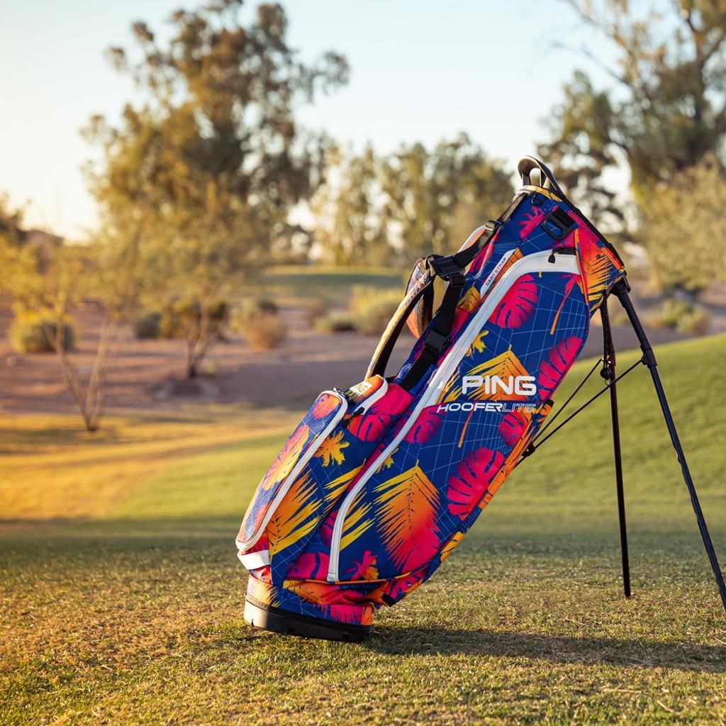 Limited Edition - Ping Hoofer Lite stand bag, electric sunset