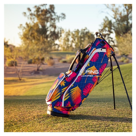 Limited Edition - Ping Hoofer Lite stand bag, electric sunset