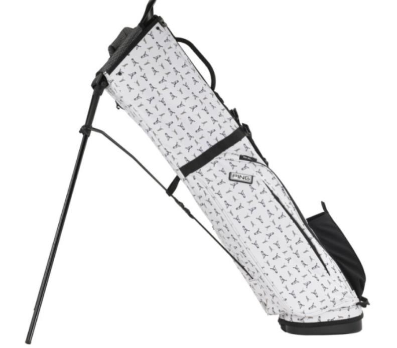 Ping Moonlander stand bag, bílý Mr.Ping