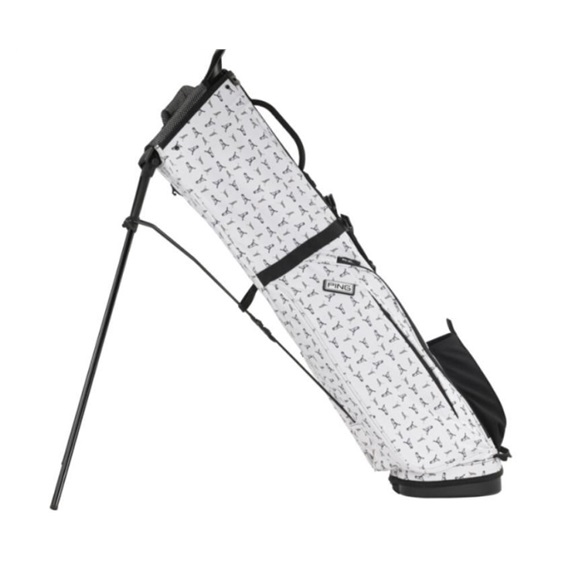 Ping Moonlander stand bag, bílý Mr.Ping