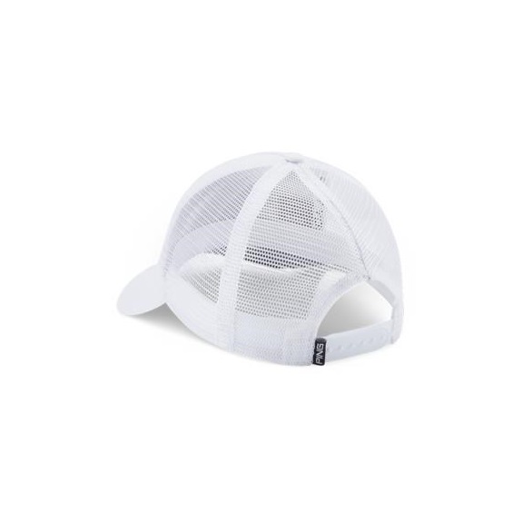 Ping Diamond Trucker pánská golfová čepice, bílá