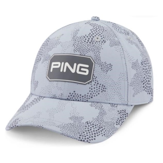 Ping Textured Camo pánská golfová čepice, silver multi