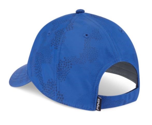 Ping Textured Camo pánská golfová čepice, mid blue multi
