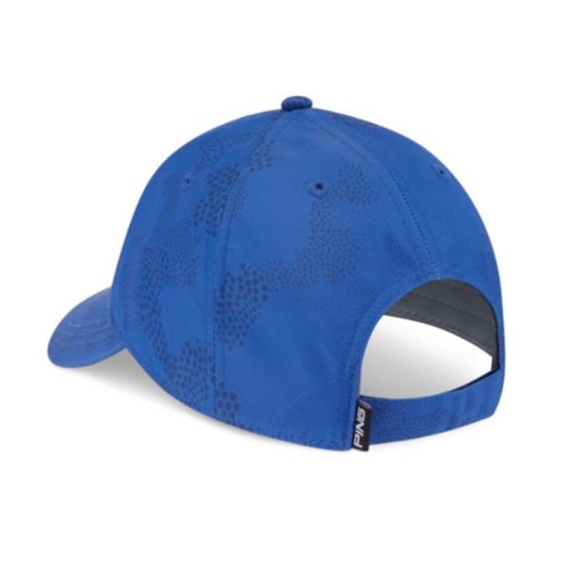 Ping Textured Camo pánská golfová čepice, mid blue multi