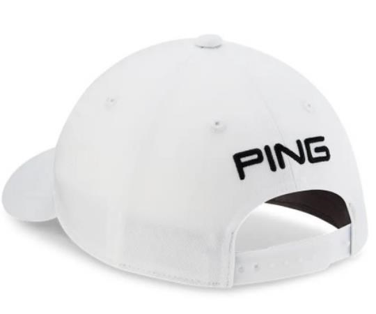 Ping Tour Classic dětská golfová kšiltovka, bílá