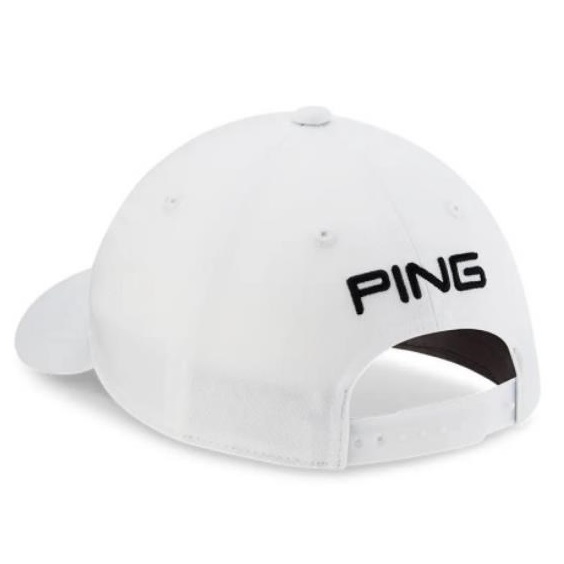Ping Tour Classic dětská golfová kšiltovka, bílá