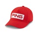 Ping Tour Classic dětská golfová kšiltovka, červená