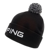 PING Classic Bobble pánská zimní čepice, černá